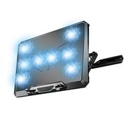 XINGLIDA Almohadilla de refrigeración para ordenador portátil con 8 ventiladores silenciosos, soporte ajustable y puertos USB para portátiles, disipadores de calor