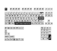 XINGLIDA Altura original Negro Blanco Llave Caps Set 126pcs Para Teclados Mecánicos Experiencia Avanzada Cómoda Tipper