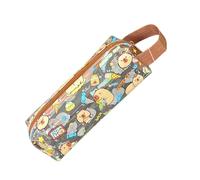 XINGLIDA Animal Pen Case Estuche Estético Lápiz Claro Simple Hermosa Bolsa de Soporte Hermosa Clara Capybara Estética, E