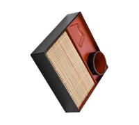 XINGLIDA Bandeja cuadrada para servir sushi udon soba, soporte para salsa cóncavo, vajilla de plástico resistente para fiestas, restaurantes, cocinas, placas de presentación de sushi