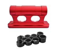 XINGLIDA Bicicletas de liberación rápida, bloque de montaje en horquilla para bicicleta con adaptadores, soporte de techo, soporte de carretera, bloque de soporte universal de aleación de aluminio