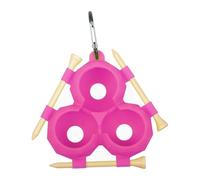 XINGLIDA Bola de golf de silicona, 3 soportes de capacidad, incluye ganchos de aluminio para un agarre seguro, accesorios de engranaje para entusiastas del golf