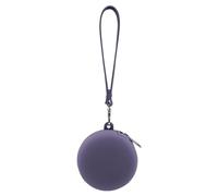 XINGLIDA bolso bandolera casual, bolsa de auriculares redonda para niños, lindo compartimento para monedas, monedero de cambio, bolsa de almacenamiento ligera con auriculares, morado,