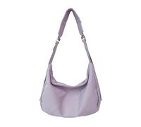 XINGLIDA Bolso bandolera casual versátil de nailon con correa ajustable, bolso de hombro moderno monocolor con gran fas, morado, Sehen Sie sich dieses Video Jahr