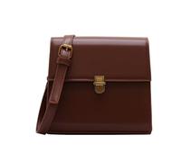 XINGLIDA Bolso cuadrado de cuero PU para mujer, bolso de hombro de moda, bolso simple estilo coreano, marrón, Sehen Sie sich dieses Video Jahr