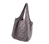 XINGLIDA Bolso de comprador impreso de nylon para mujeres de gran capacidad y diseño cómodo bolso de hombro para actividades diarias bolso de mano uso diario, Negro
