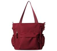XINGLIDA Bolso de hombro casual para mujer, bolso de hombro de gran capacidad, bolso escolar para estudiantes, bolso de hombro simple, bolso de lona, rojo, Sehen Sie sich dieses Video Jahr