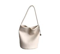XINGLIDA Bolso de hombro de cuero PU suave para mujer, de estilo coreano, color sólido simple, gran capacidad, bolsa de cubo casual Shoppi, Como se muestra en la imagen., Sehen Sie sich dieses Video