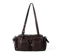 XINGLIDA Bolso de hombro para mujer moderno simple monederos bolso de cuero PU soporte de axila moda embragues monedero con, marrón, Sehen Sie sich dieses Video Jahr