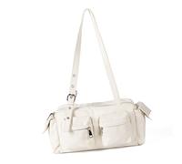 XINGLIDA Bolso de hombro para mujer moderno simple monederos bolso de cuero PU soporte de axila moda embragues monedero con, beige, Sehen Sie sich dieses Video Jahr