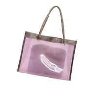 XINGLIDA Bolso de hombro transparente grande práctico bolso impermeable casual bolsa cosmética para uso diario y vacaciones de viaje para espaciosa bolsa de PVC PVC, b