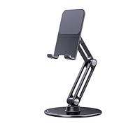 XINGLIDA Boneruy - Soporte plegable para tabletas, soporte de refrigeración de aluminio antideslizante para almohadilla de teléfono, base giratoria, soporte para tableta para regazo para cama