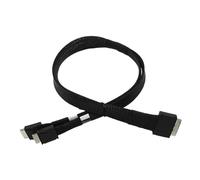 XINGLIDA Cable de conexión de servidor SFF8611 8i a SFF8611 4ix2, cable de datos para servidores de centros de datos y estaciones de trabajo
