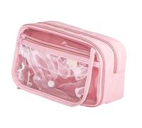 XINGLIDA Clear Pencil Case Simple Bolsa de Gran Capacidad Bolsa de Pluma Organizadores Estéticos Para La Escuela Clara Capacidad Estética, b