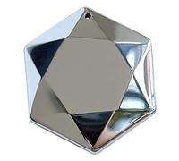 XINGLIDA Collar con colgante de energía de estrella hexagonal, hecho a mano, estilo vintage, Diagonale 35 mm, Piedra Terahertz