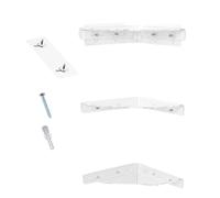 XINGLIDA Conjunto de 3 estantes flotantes invisibles organizadores de pared extraíbles casas modernas almacenamiento para libros accesorios decoración artículos de alto rendimiento pegamento estantes