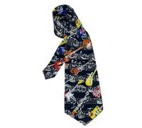 XINGLIDA Corbata moderna de moda para hombre nota musical creativa y impresión de botella de vidrio poliéster seda accesorio profesional para evento formal, Modelo A, Talla única