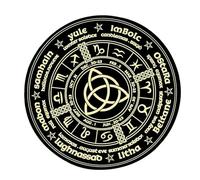 XINGLIDA Divinations Mat Constellations Altares Tapicería Tarjetas Astrología Péndulo Chart Mat para sanación de brujas ayuda decoración de escritorio