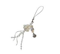 XINGLIDA Elegante accesorio móvil de Jellyfish para teléfono móvil, colgante con textura acrílica, adorno de moda para teléfono móvil, para uso diario, llavero acrílico de moda, talla única