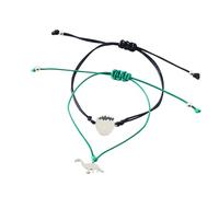 XINGLIDA Elegante pulsera hecha a mano con tema de dinosaurios en la que destaca la conexión entre madres e hijas joyas únicas para niñas