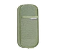 XINGLIDA Estuche transparente para lápices de doble capa, alta capacidad, bolsa para lápices, maquillaje, soporte para pinceles de maquillaje, almacenamiento para la escuela de oficina, funda de malla