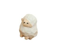 XINGLIDA Figuras talladas a mano de gatos/perro/oveja/conejito esculturas estatuas de animales de madera decoraciones para el hogar para sala de estar baño madera estatuas de animales