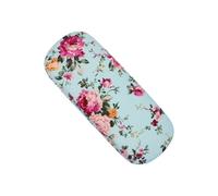 XINGLIDA Funda para gafas de seguridad para coche, aula, oficina, dormitorio, caja de almacenamiento, gafas de ojos, bolsa de viaje, funda de gafas de sol, azul, Big Flower