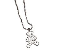 XINGLIDA Joyería Europea Moda Dibujos Animados Astronauta Oso Colgante Hip Hop Novela Accesorios Simple Temperamento Collar Colarbone Cadena Collar