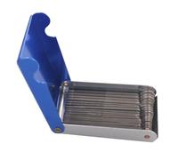 XINGLIDA Kit de limas de lijado de acero inoxidable para puente, herramienta de reparación de guitarra, ranuras de tuercas de guitarra, limas de sierra, juego de limas de ranura