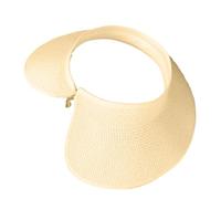 XINGLIDA Las visores solares funcionales y modernas ofrecen una excelente protección para visores de paja de temporada caliente, beige, Talla única