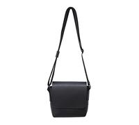 XINGLIDA Moda suave PU cuero hombro bolsas para mujeres hombres primavera simple señora bandolera lujo bolsos Rei, Negro , Sehen Sie sich dieses Video Jahr