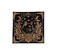 XINGLIDA Patrón de flores de estrellas Astrología Mantel Tarots Divino Mantel Retablo Tela Juego de mesa de Dios Accesorios Mesa de Tarjetas Tela Decoración de Pared