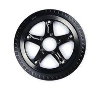 XINGLIDA Piñón de cadena para bicicleta eléctrica 44T/46T/48T/52T, brazos de manivela, rueda de cadena de motor medio