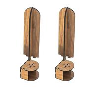 XINGLIDA Planificador de tapa de cristal de madera apilable, escalonado, antideslizante, estante de almacenamiento, tapa de cristal, organizador de pantalla