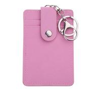 XINGLIDA Porta tarjetas de carnet portátil, funda para carnet de autobús para oficina, trabajo, llavero