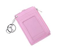 XINGLIDA Portatarjetas de cuero para tarjetas de crédito, billetera, cartera, rosa, 11,8 * 7,5