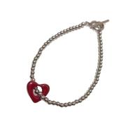 XINGLIDA Pulsera de corazón ajustable hecha a mano con nudo elegante oro rosa joyas para mujer incluye bolsa de regalo uso diario pulsera de tamaño ajustable