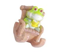 XINGLIDA Soporte para teléfono de escritorio, resina, forma de rana, soporte para smartphone, adorno decorativo de escritorio, decoración para el hogar, oficina, escuela, ranas de resina, alivio del