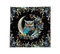 XINGLIDA Sun Moon/Eulenmuster Astrología Mantel Tarots Divino Mantel Retablo Tela Juego de Mesa de Dios Accesorios Mesa de Tarjetas Tela Decoraciones de Pared