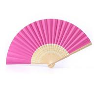 Xinglongs Abanicos de papel, 30 unidades, abanicos de mano de papel de 17,78 cm, color blanco, de bambú, plegables, para práctica, pintura de caligrafía, para bodas, fiestas, decoración de regalos