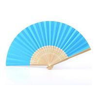 Xinglongs Abanicos de papel, 30 unidades, abanicos de mano de papel de 17,78 cm, color blanco, de bambú, plegables, para práctica, pintura de caligrafía, para bodas, fiestas, decoración de regalos