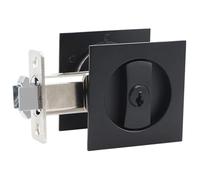Xinglongs Cerradura de puerta empotrada de bolsillo, cerradura de puerta corredera cuadrada contemporánea con llaves