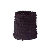 Xinglongs Cordones peludos para zapatos deportivos, 10 pares de cordones modernos Coolstring de 12 mm de ancho, planos, de felpa, diseño mullido, perfecto para mujeres, zapatillas casuales, Negro