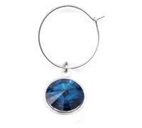 Xinglongs Dijes de vino para copas de tallo, 60 dijes coloridos para copa de vino con anillos de 25 mm, aros de alambre, marcadores de bebidas, suministros de fiesta, aretes, joyería para mujer, talla