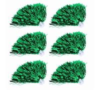 Xinglongs Paquete de 18 pompones de animadora de 5 colores, para fiestas deportivas, bailes y animación de escuadrón (verde)
