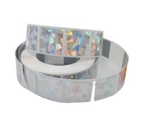 Xinglongs Pegatinas para rascar 1000 unidades/rollo, 20 mm, pegatinas cuadradas para rascar, etiqueta láser holográfica, funda para tarjetas postales, papel de carta, mensaje, pegatinas de juego