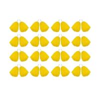Xinglongs Pompones de animadora, 10 - 300 pompones de plástico de aluminio metálico, animadora, juego de equipo, deportes, bailes, recuerdos de fiesta (amarillo, 300 unidades)