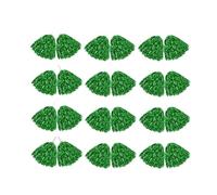 Xinglongs Pompones de animadora, 10 - 300 pompones de plástico de aluminio metálico, animadora, juego de equipo, deportes, bailes, recuerdos de fiesta (verde, 160 unidades)