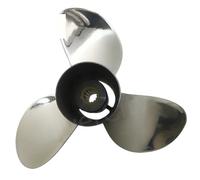 XINGMINOZ Hélice fueraborda for Motor Marino T-oh*tsu for N-is*an de 9,9 HP, 12 HP, 15 HP, 18 HP, 20 HP, 9,25 x 10, con Tornillo de Acero Inoxidable, 3 Palas y 14 estrías.