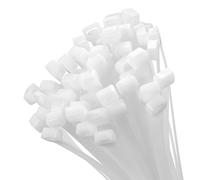 XINGO 100 Piezas Blanco Bridas Plastico Grandes, 450mm x 9mm, de plástico ultra fuertes con, 80 kg de resistencia a la tracción, resistentes a los rayos UV para interiores y exteriores